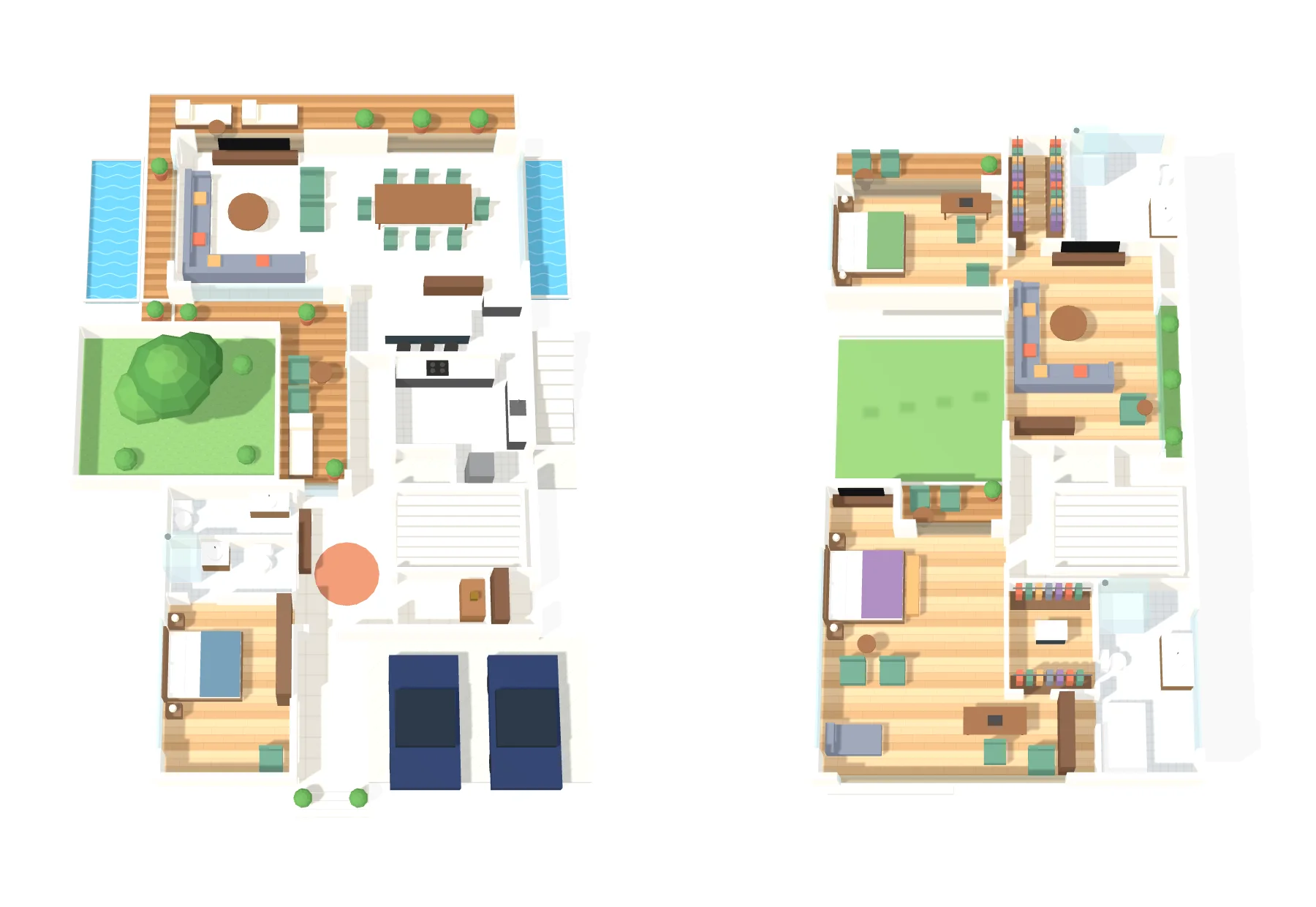 Raffles Park Villas Aquaria 3D floor plan
