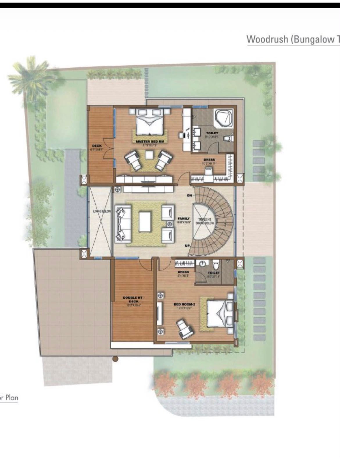 Circular Reflection 4BHK floor plan